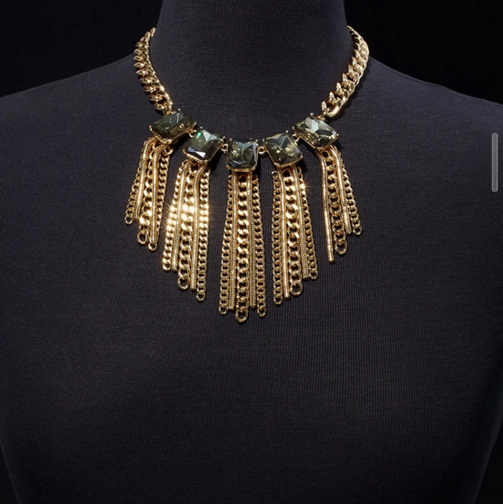 I.N.C. International Concepts Stone & Chain Statement Necklace